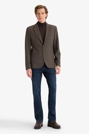 DeFacto Modern Fıt Blazer Ceket F7655AX25AUBN571