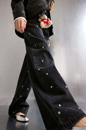 Kız Çocuk Wide Leg Geniş Paça Jean Pantolon