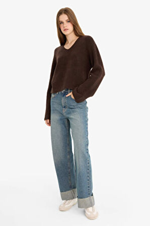 Regular Fit V Yaka Kazak