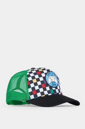 Defacto Z3682A6KR1 Çok Renkli Desenli Dokuma Cap Şapka Erkek Çocuk
