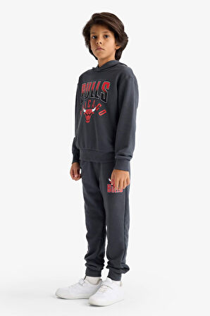 Erkek Çocuk NBA Chicago Bulls Beli Lastikli Jogger Eşofman Altı