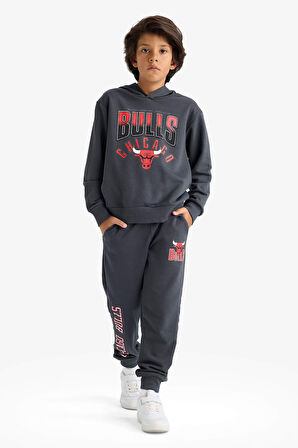 Erkek Çocuk NBA Chicago Bulls Beli Lastikli Jogger Eşofman Altı