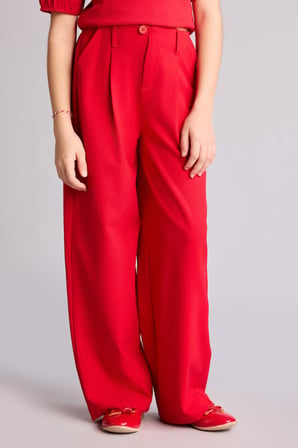 DeFacto Wıde Leg Geniş Paça Pantolon Kız Çocuk H0146A826SMRD282