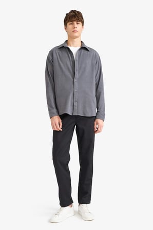 DeFacto REGULAR FIT Yumuşak Tuşe Gömlek F1981AX25WNAR104