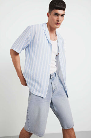 Baggy Fit Jean Bermuda