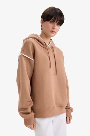 DeFacto Overshirt Fit Kapüşonlu Sweatshirt G3318AX25AUBN336