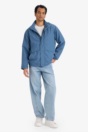 DeFacto REGULAR FIT Su İtici Kapüşonlu Yağmurluk D6305AX26SPIN87