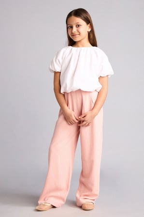 DeFacto Wıde Leg Geniş Paça Keten Karışımlı Pantolon Kız Çocuk H1212A826SMBR74