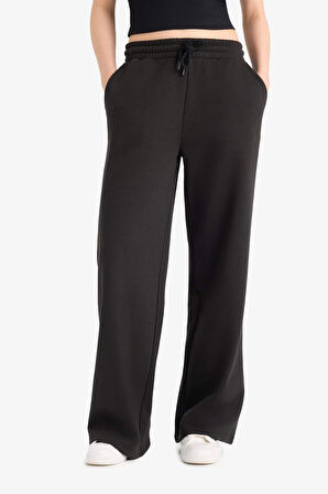 Straight Fit Cepli Düz Paça Kalın Kumaş Pantolon