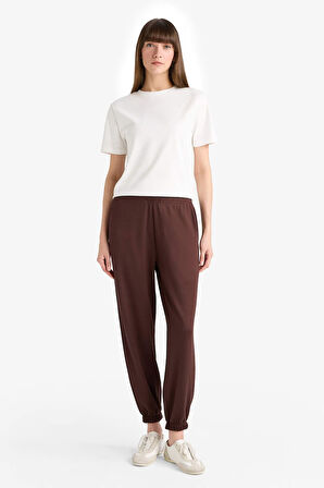 Jogger Fit Basic Düz Cepli Eşofman Altı
