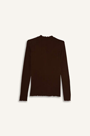 Fitilli Kaşkorse Uzun Kollu Tunik