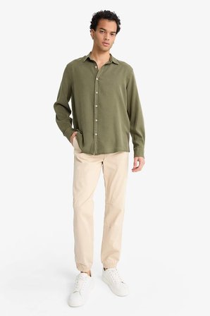 DeFacto Jogger Fit Beli Bağcıklı Üç Cepli Pantolon F4680AX25AUBG206