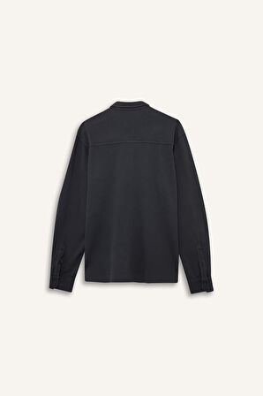 Regular Fit Penye Uzun Kollu Gömlek