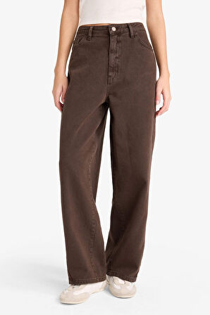 Coool Barrel Fit Normal Bel Gabardin Pantolon