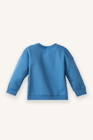 DeFacto Oversize Geniş Kalıp Bisiklet Yaka Baskılı 2'li Sweatshirt Erkek Bebek G6343A526SPBE534