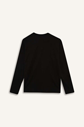 Erkek Çocuk Regular Fit Bisiklet Yaka Uzun Kollu Tişört