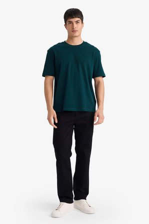 DeFacto REGULAR FIT %100 Pamuk Basic Tişört E7961AX26SPGN465