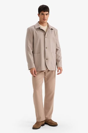 DeFacto Regular Fıt Polo Yaka Blazer Ceket G3832AX25WNBG404