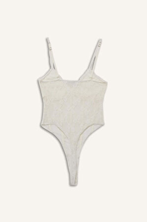 Coool Dantel İnce Askılı Çıtçıtlı Body