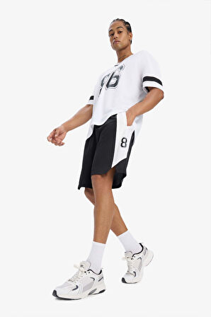 DeFactoFit Standart Fit Sporcu Kısa Paça Şort