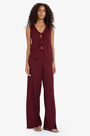 Wide Leg Bürümcük Trousers