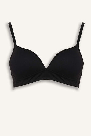 Dantel Detaylı Pamuklu Kaplı Pedli Balensiz Bra  Fall in Love