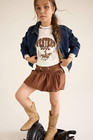 Kız Çocuk Jean Ceket