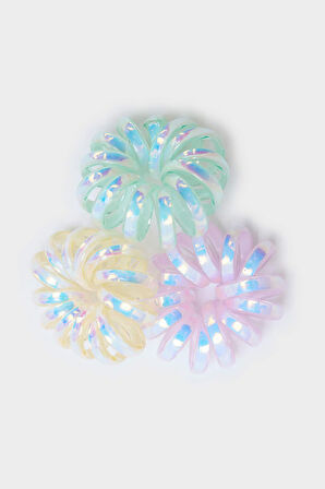 Kadın 3'lü Spiral Lastik Toka