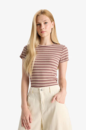 Coool Fitted Ribana Kısa Kollu Tişört