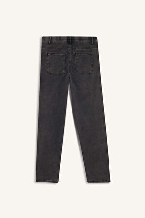 Wide Leg Geniş Paça Jean Kar Yıkamalı Pantolon