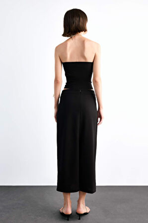 Fitted Twill Midi Etek