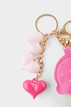 Kadın Dondurmalı Charm Anahtarlık