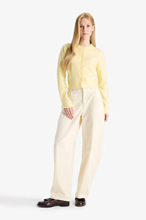 Coool Slim Fit Dar Kesim Bisiklet Yaka Hırka