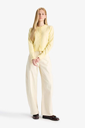 Coool Slim Fit Dar Kesim Bisiklet Yaka Hırka