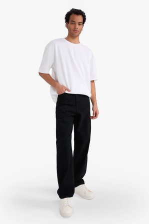 DeFacto Baggy Fıt Geniş Paça Jean Pantolon E5388AX25AUNM40