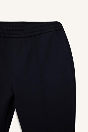 Jogger Fit Düz Paça Skuba Dalgıç Kumaş Pantolon