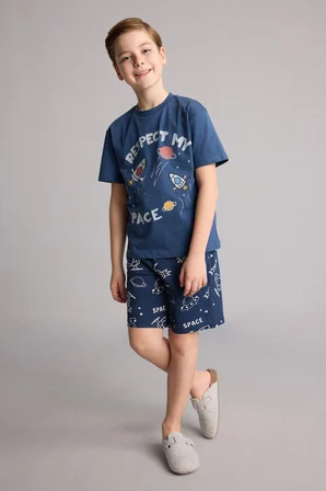 DeFacto %100 Pamuk Regular Fıt 2'li Beyaz Pijama Takımı Kız Çocuk H0374A826SMIN249