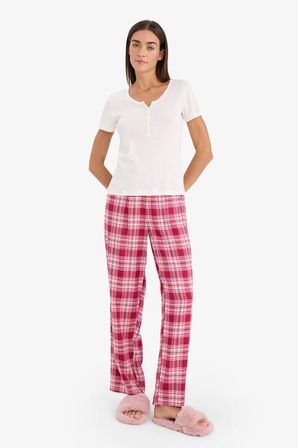 DeFacto Kareli Flanel Pijama Altı G1723AX26SPBR205