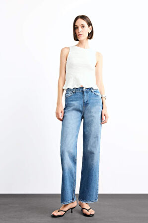 Straight Fit Jean Pantolon
