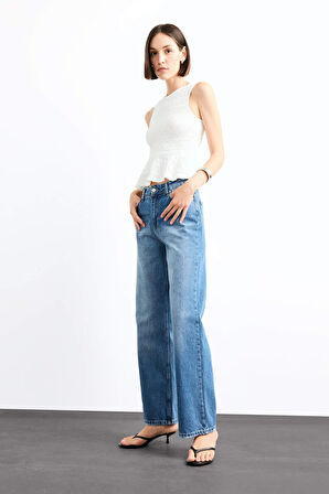 Straight Fit Jean Pantolon