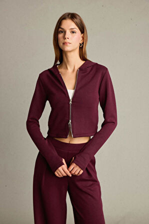 Kapüşonlu Modal Hırka