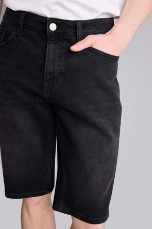 DeFacto Regular Fıt Kemerli Bel Jean Bermuda Şort G8662AX26SMNM40