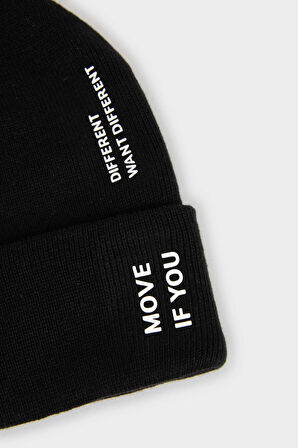 Erkek Baskılı Triko Bere