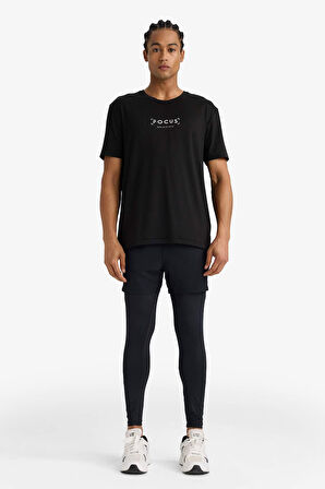 DeFactoFit Slim Fit Dar Kesim Sporcu Standart Paça İçi Taytlı Dokuma Şort 