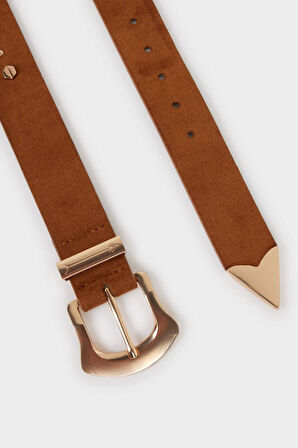 Kadın Suni Deri Jean Kemeri