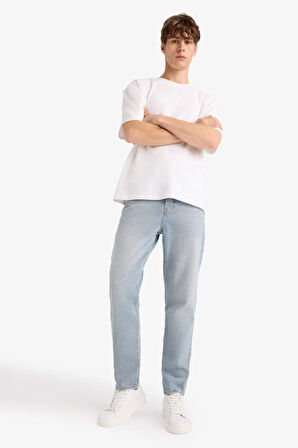 Relax Tapered Fit Dar Paça Jean Pantolon
