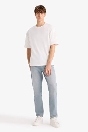 Relax Tapered Fit Dar Paça Jean Pantolon