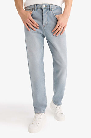 Relax Tapered Fit Dar Paça Jean Pantolon
