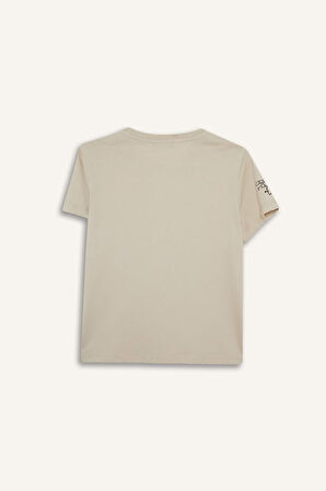 Coool Regular Fit Bisiklet Yaka Baskılı Kısa Kollu Tişört 