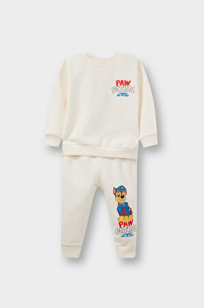 Erkek Bebek Paw Patrol 2'li Takım Sweatshirt Eşofman Altı